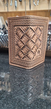 Load image into Gallery viewer, Natural Hand Cut Basket Stamped Roper Wallet