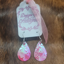 Load image into Gallery viewer, Earring 0033 Pink Falling Stars